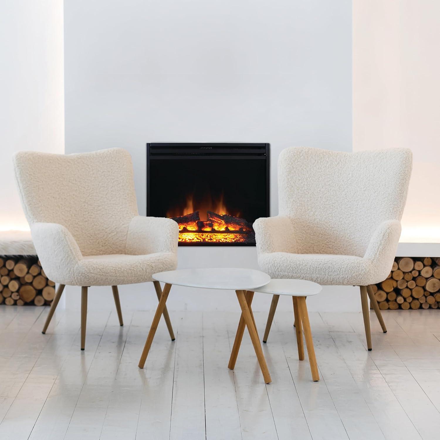 Cambridge Cambridge 5118 BTU Freestanding Electric Fireplace Heater Insert for Vacant Chimney Fireplace