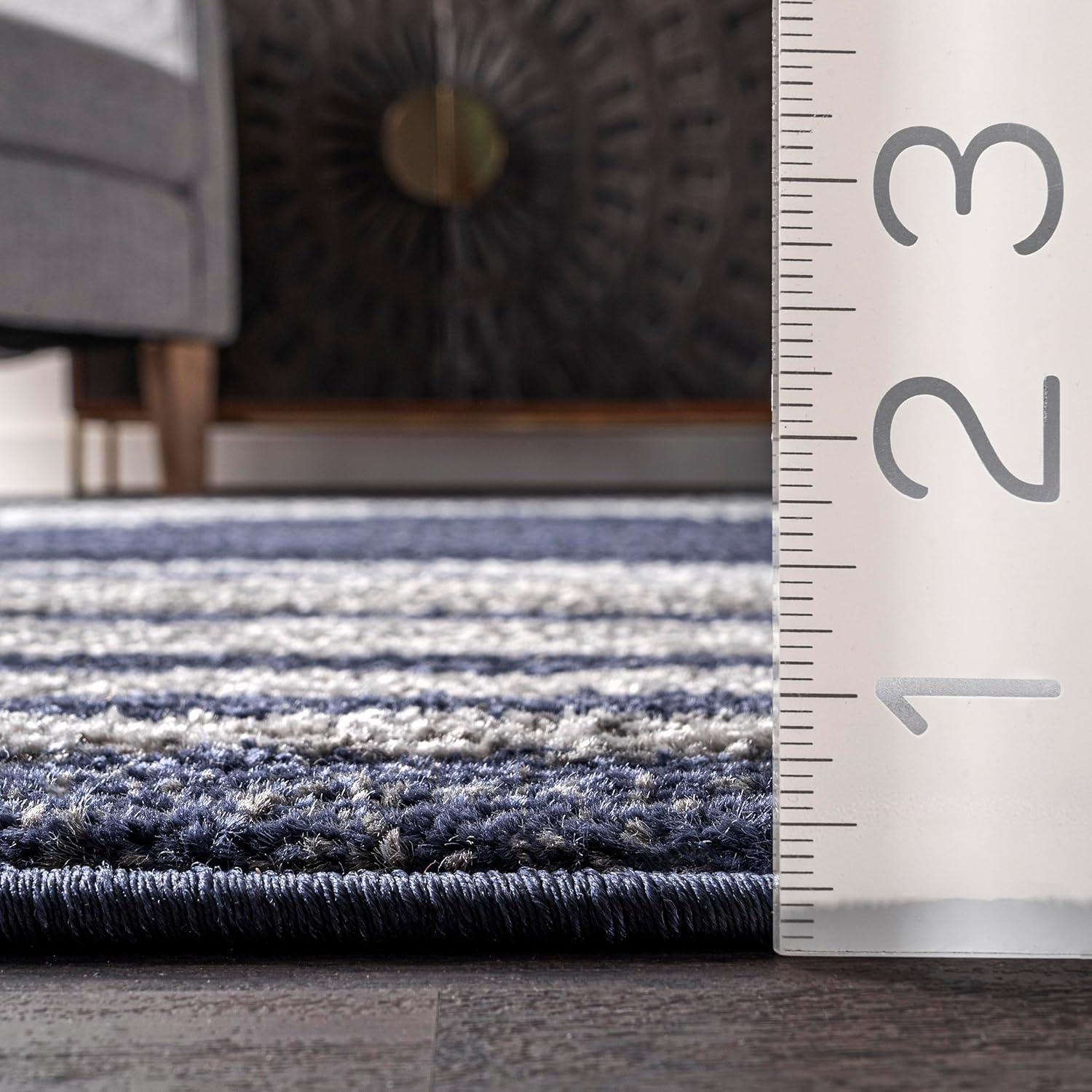 Nuloom Starfish Animal Print 5x8 Indoor Area Rug for Living Room Bedroom Dining Room Kitchen, Blue/Grey