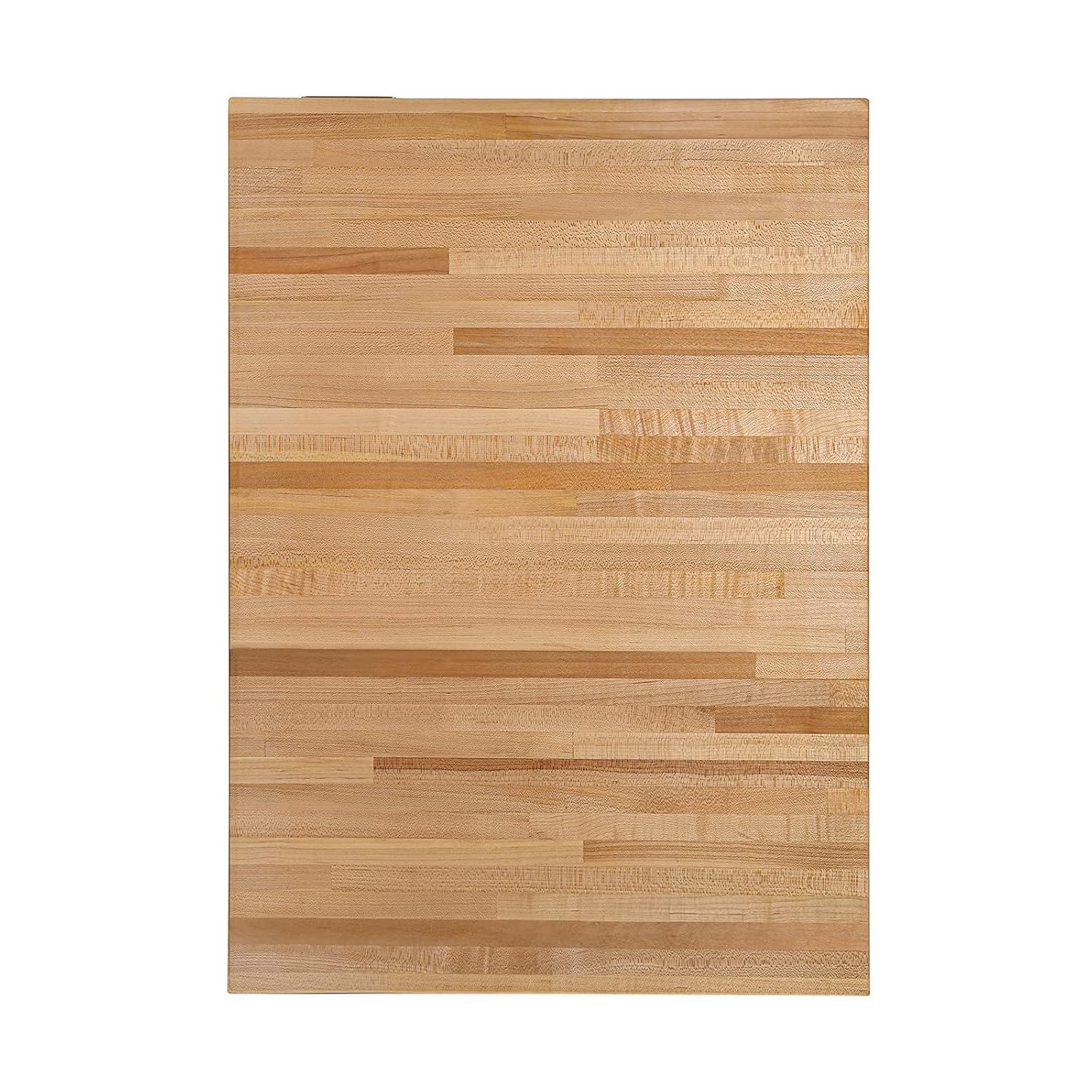 CONSDAN 25'' W Solid Wood Rectangular Square Edge Table Top