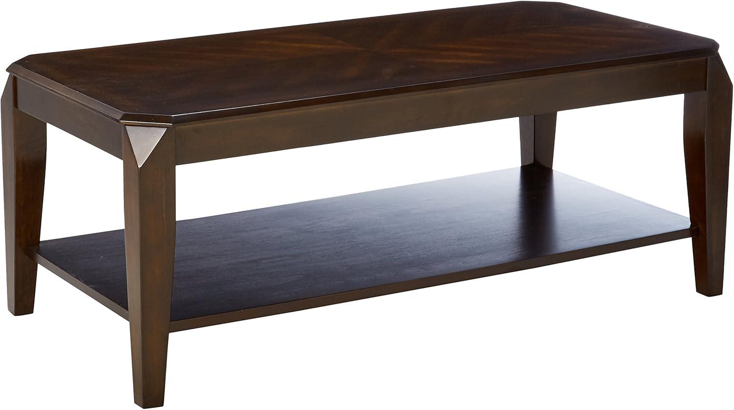 ACME Docila 3 Piece Wooden Coffee Table Set in Walnut