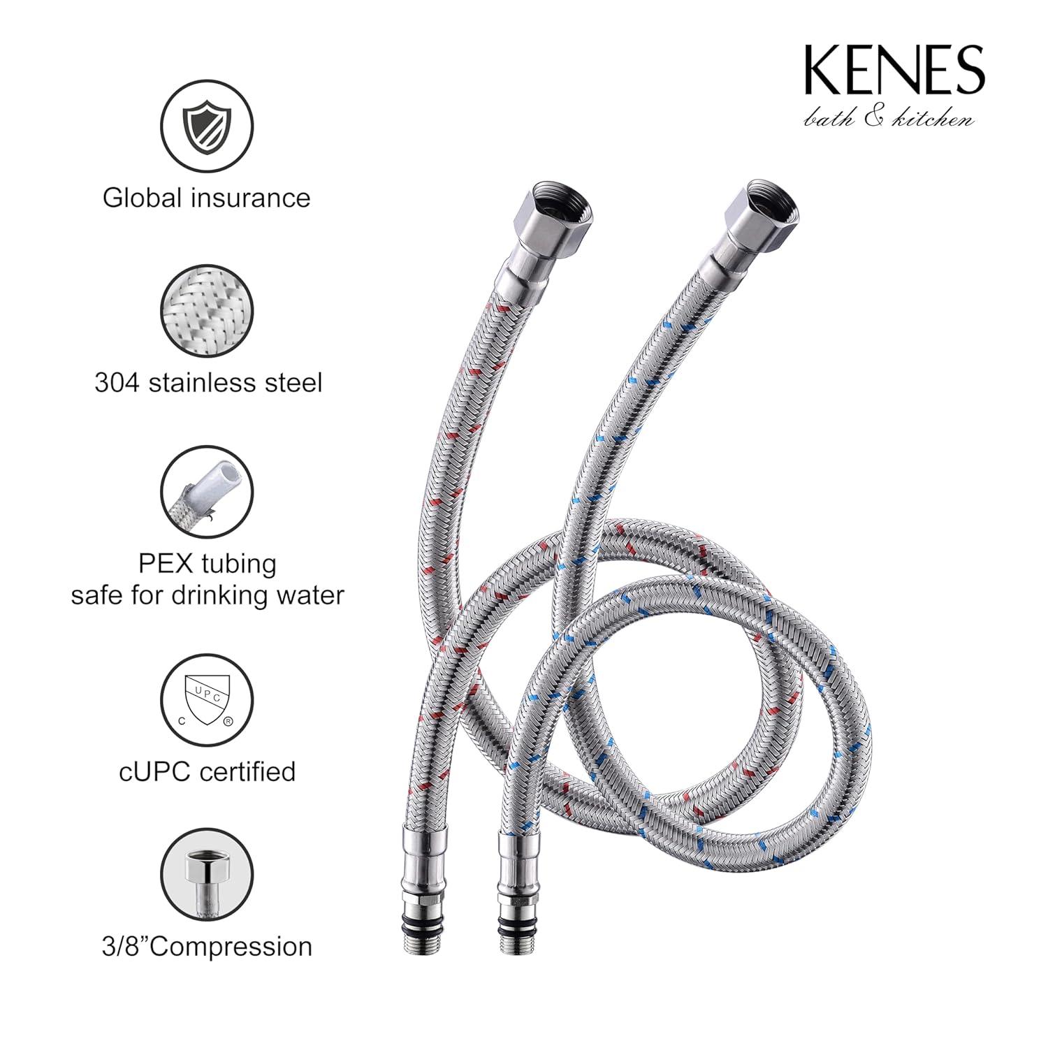 Matte Black Stainless Steel Tall Waterfall Bathroom Faucet