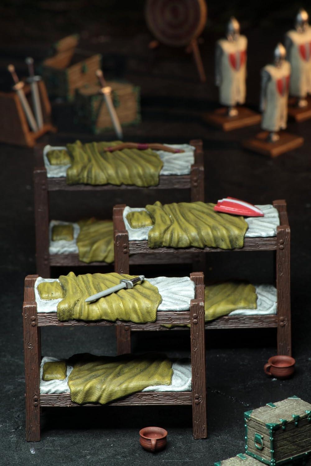 WizKids 4D Settings: Castle Barracks Pre-Painted Miniatures