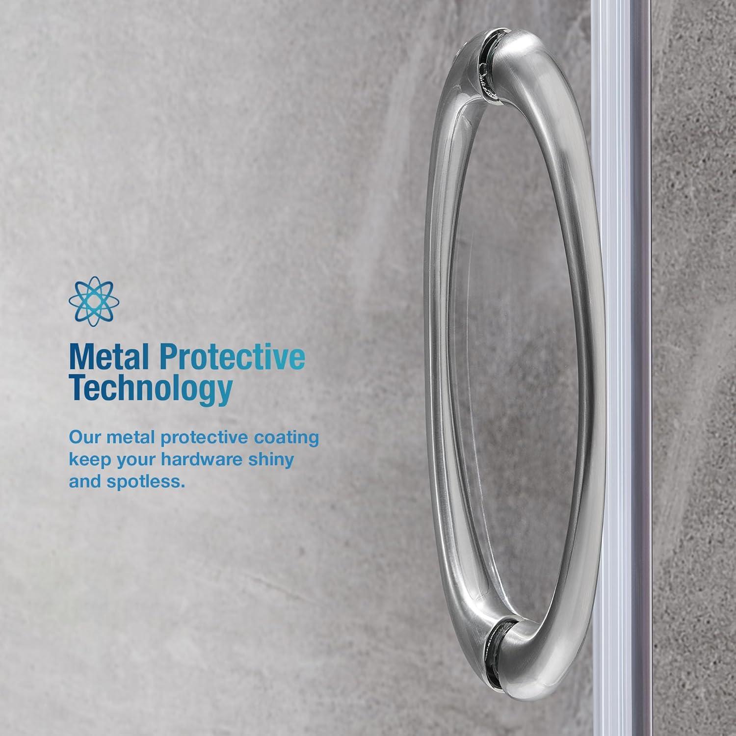 OVE Decors Breeze 44 in. Round Shower Kit w/ Clear, Base, Wall