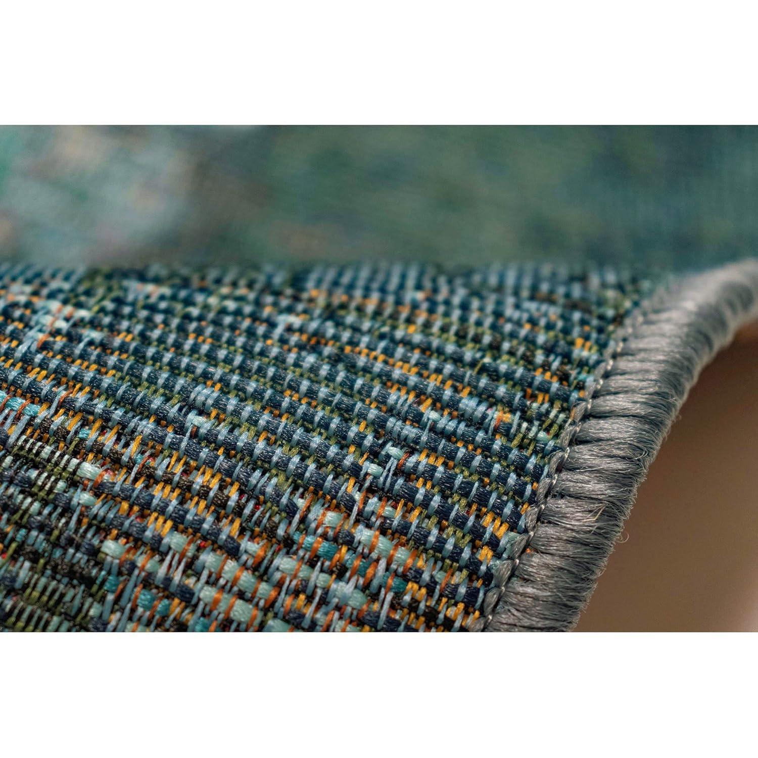 Liora Manne Marina Kermin Indoor/Outdoor Rug Blue 3'3" x 4'11"