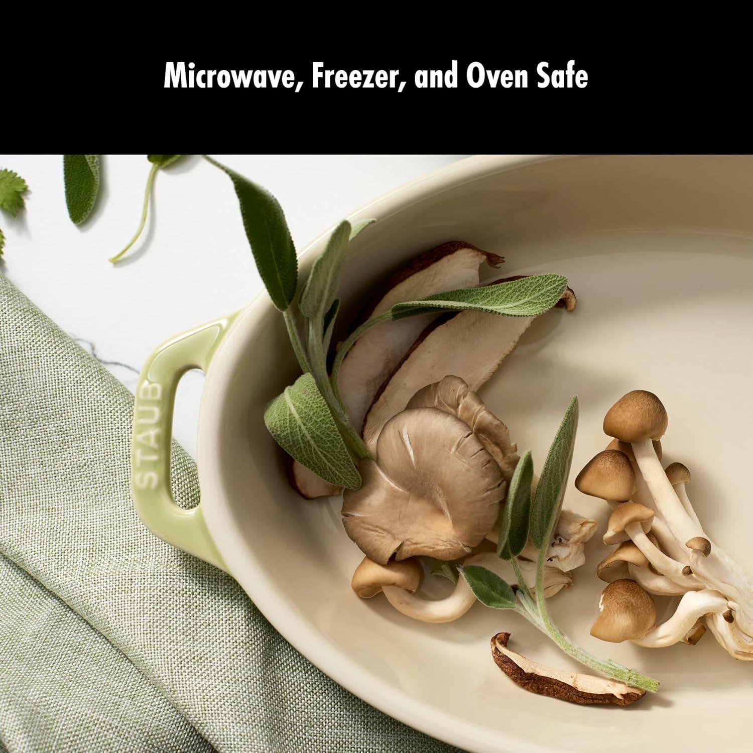 Staub Staub Ceramic 4-Pc Baking Pans Set, Casserole Dish With Lid, Brownie Pan,