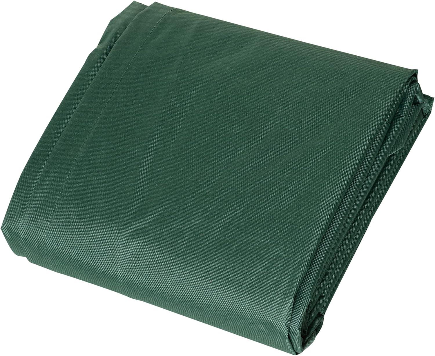 Outsunny 97" x 65" x 26" Heavy Duty Outdoor Sectional Sofa Cover, Waterproof Patio Furniture Cover for Weather Protection, Dark Green