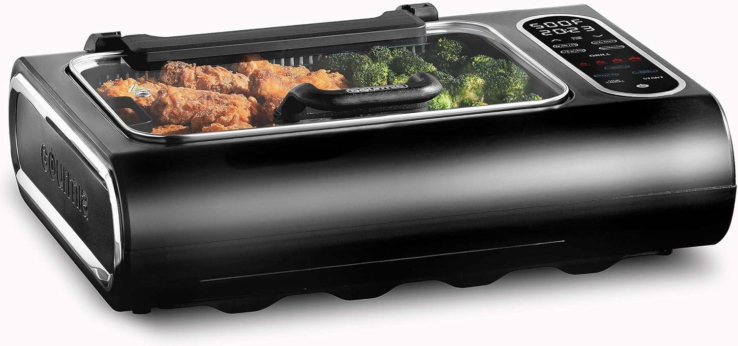 Gourmia Gourmia 6?Qt Smokeless Indoor Grill & Air Fryer FoodStation with Smoke Extracting Technology