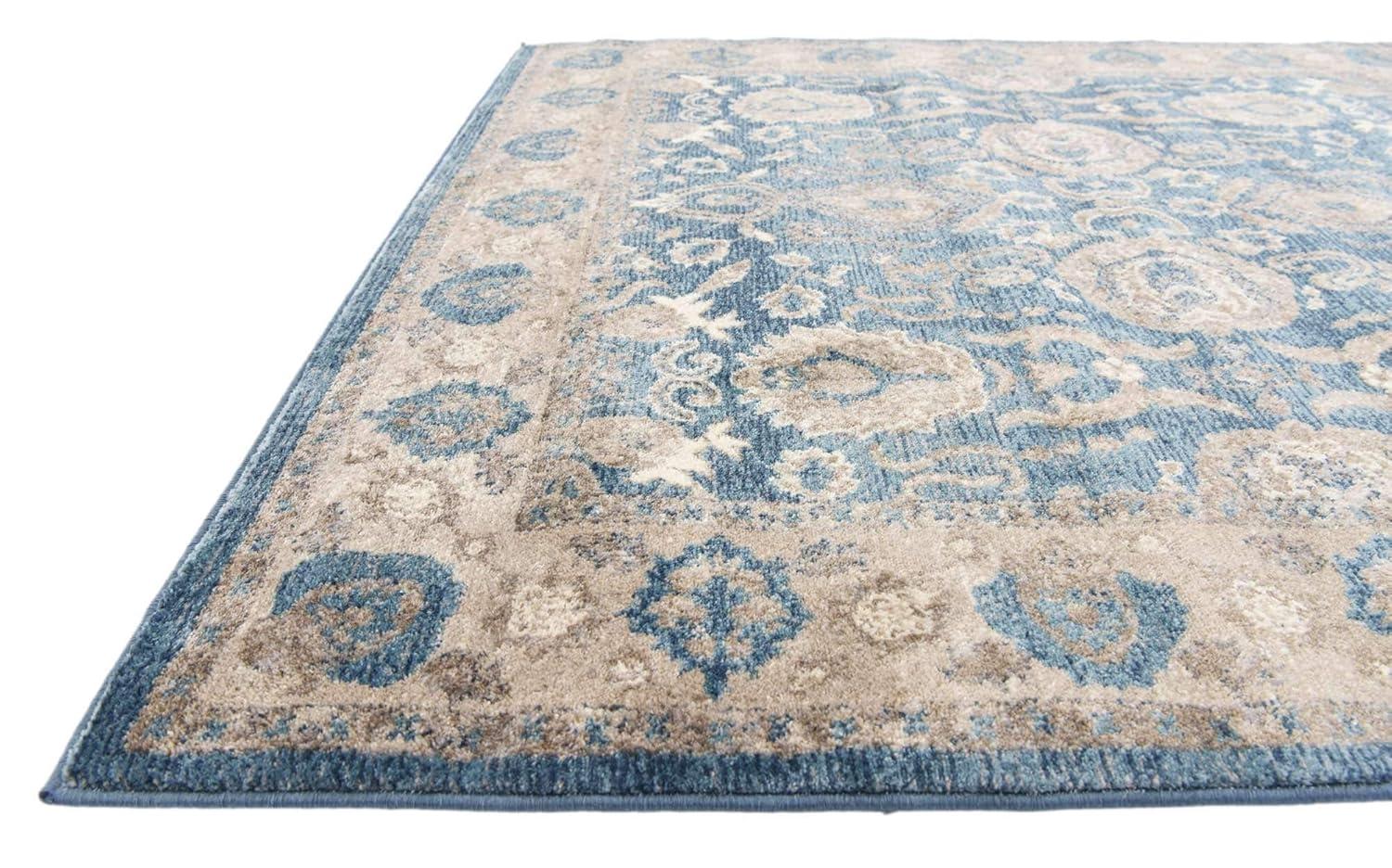 RugPal Linz Oriental Blue Area Rug