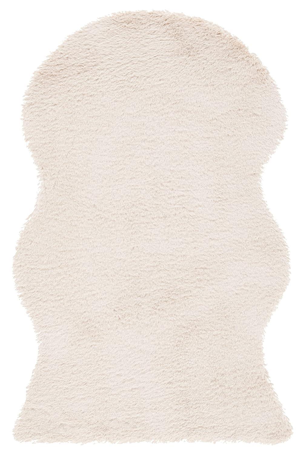 Faux Sheep Skin FSS515 Power Loomed Area Rug - Beige - 3'x5' - Safavieh.