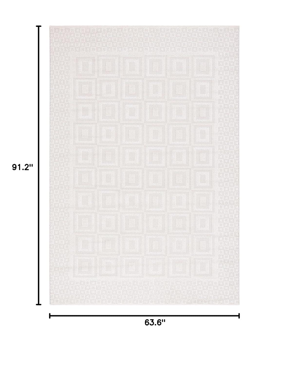 Trends TRD106 Power Loomed Indoor Area Rug - Beige/Ivory - 5'3"x7'6" - Safavieh