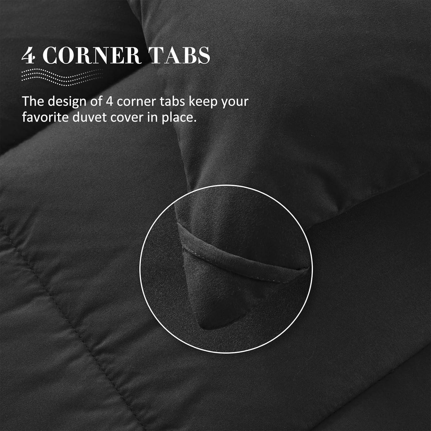 100% Cotton All-Season Comforter - Box Stitched Comforter - Bedding with Corner Tabs Machine Washable Lightweight Color Pink Solid Pattern Size Oversized Queen (98"x98")