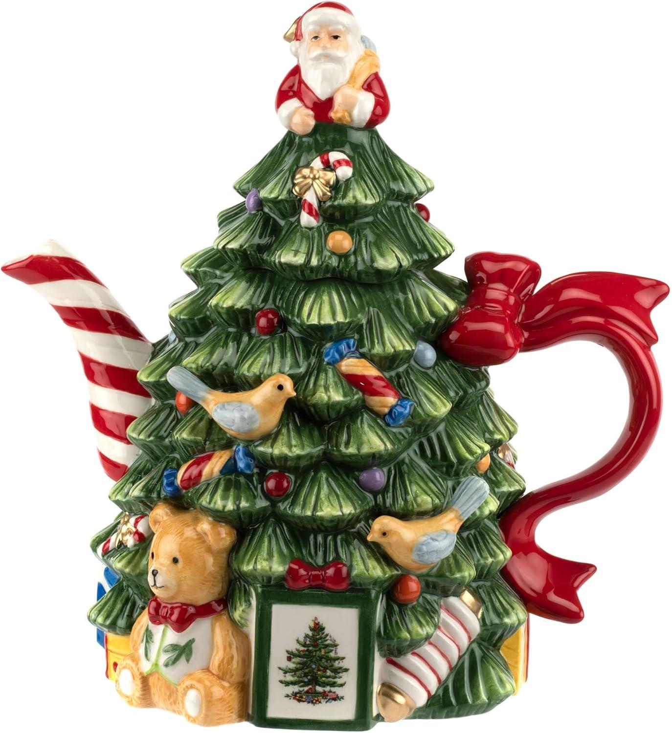 Spode Spode Christmas Tree Tree Teapot  7.75"