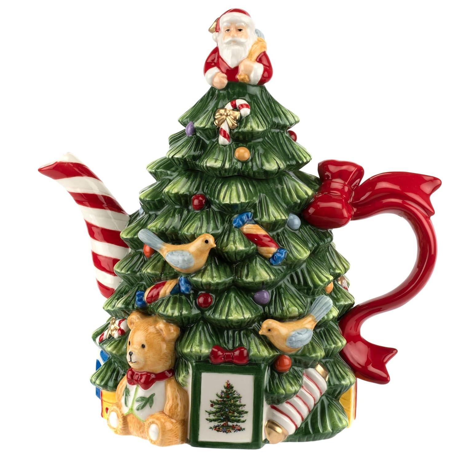 Spode Spode Christmas Tree Tree Teapot  7.75"