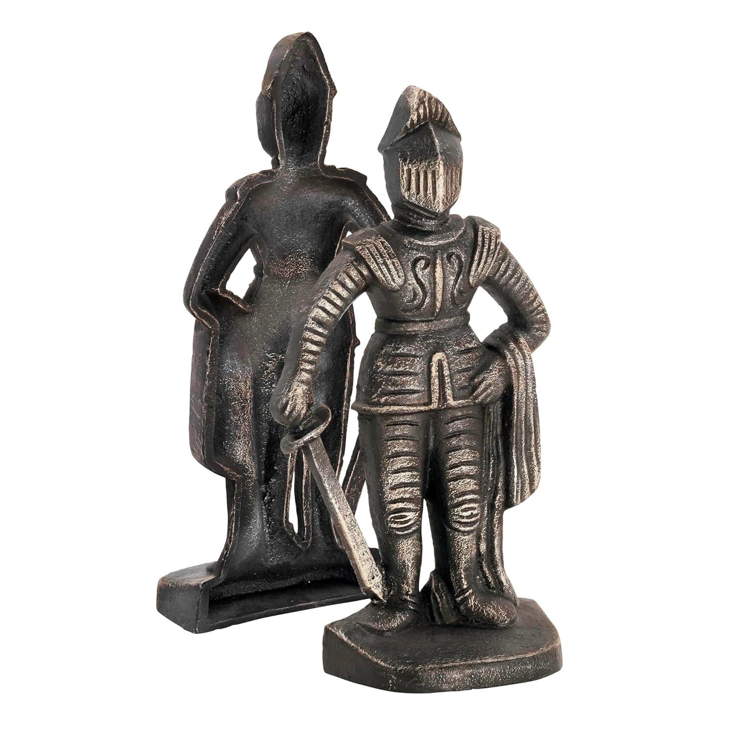 Design Toscano Medieval Knight Iron Bookends