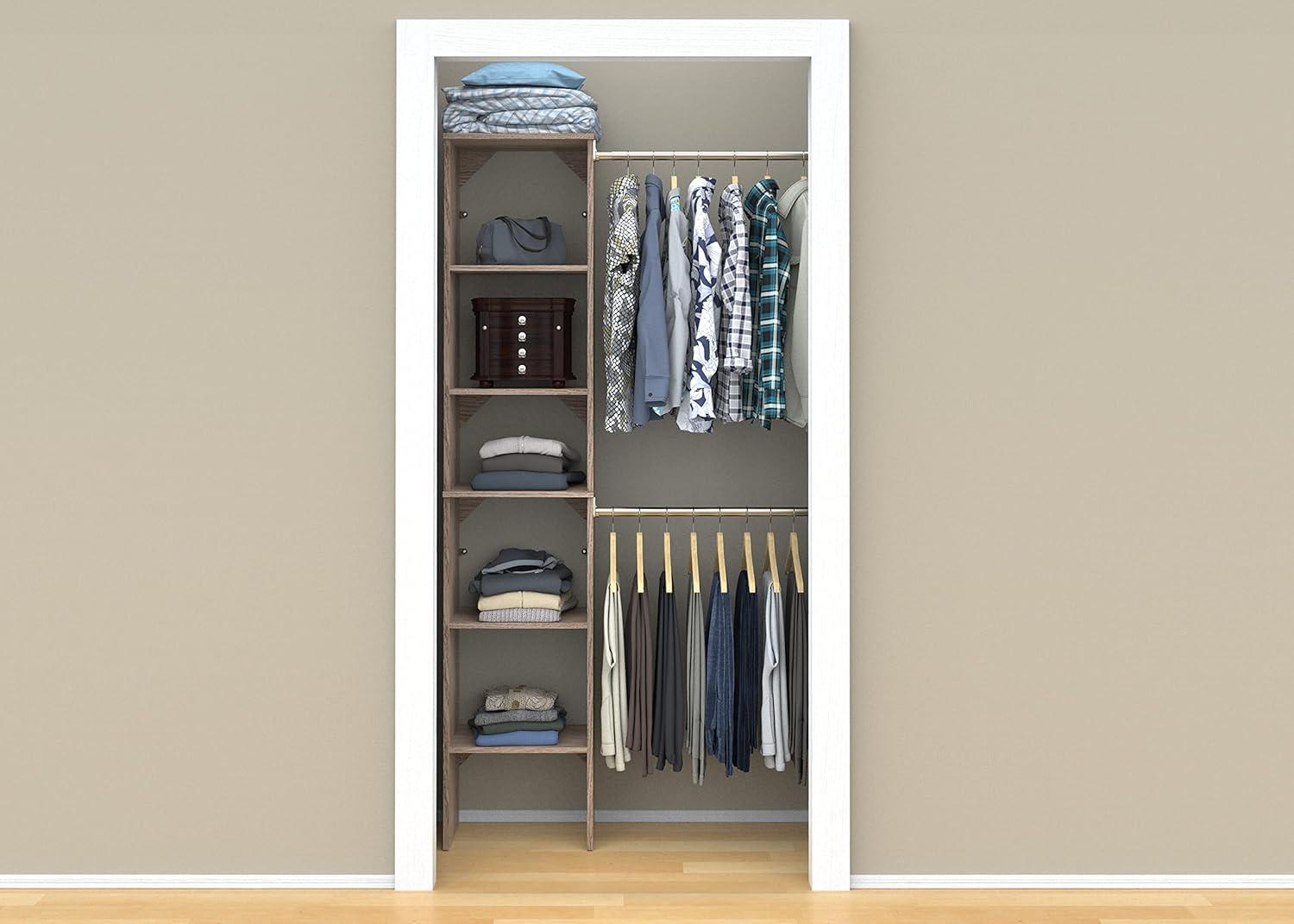 SuiteSymphony 77" to 113" Closet System Starter Kit