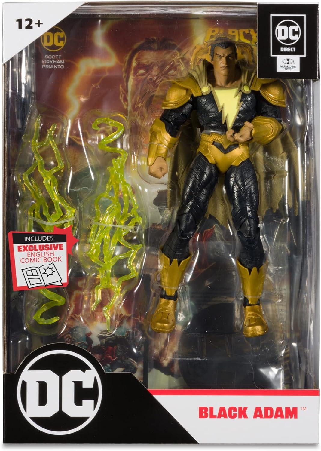 DC Direct Black Adam 7in action figure with comic