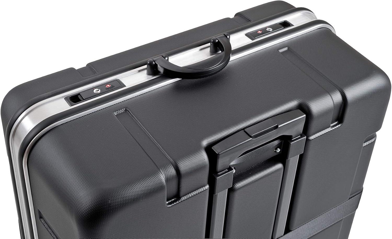 B&W International Foldon Hard Shell, Travel Bicycle Case for Folding Bikes, Black