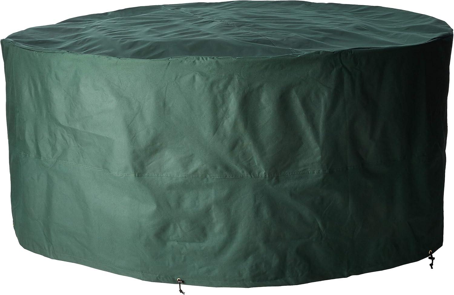Bosmere Deluxe Weatherproof 84 in. Round Green Patio Set Cover