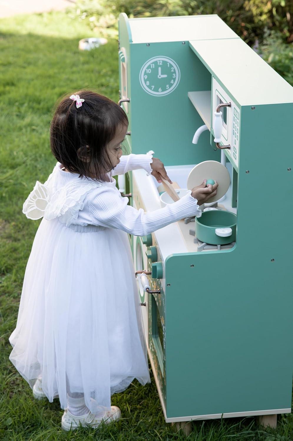 Classic Toy Children's Wood Play Vintage Kitchen - Ages 3 and up