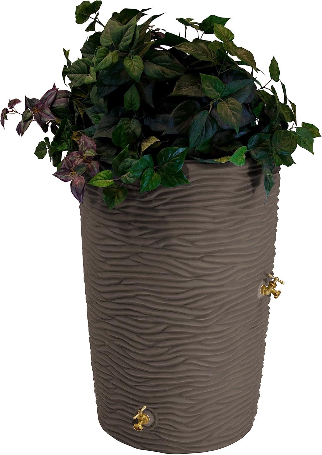 Good Ideas Good Ideas 50 Gallons Plastic Drainable Planter Rain Barrel