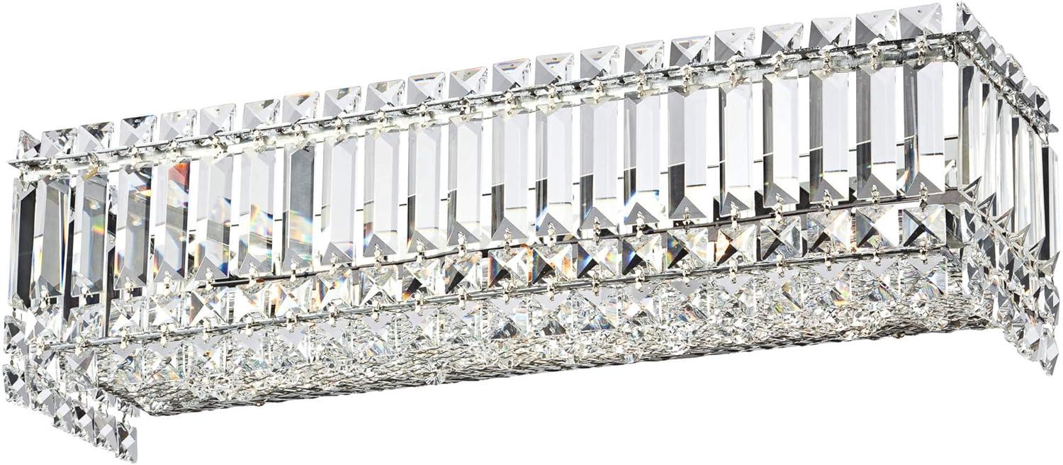 Elegant Crystal Rods 23" Chrome Wall Light Bar for Luxe Vanity Sparkle