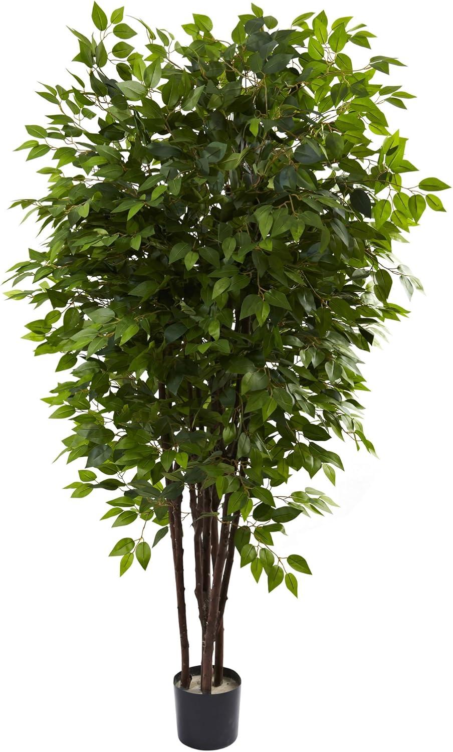 Nearly Natural 6.5' Deluxe Ficus Artificial Tree