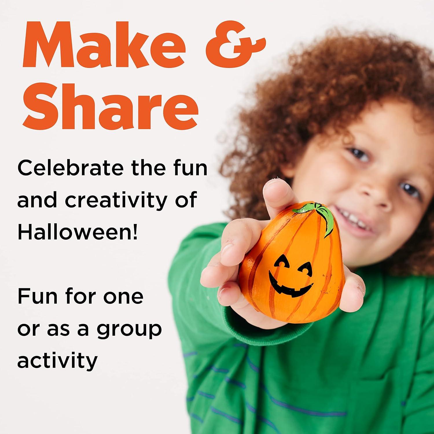 Creativity for Kids Halloween Hide & Seek Rock Painting- Spooky Child Craft Kit for Boys and Girls