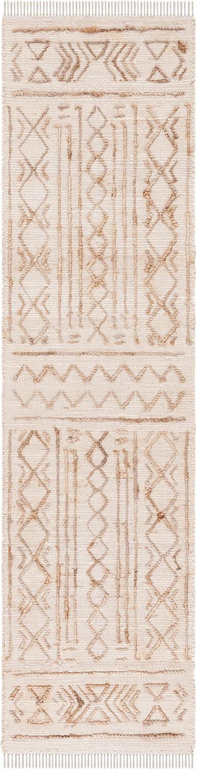 Natural Fiber NFB409 Hand Loomed Indoor Area Rug - Natural/Beige - 5'x8' - Safavieh