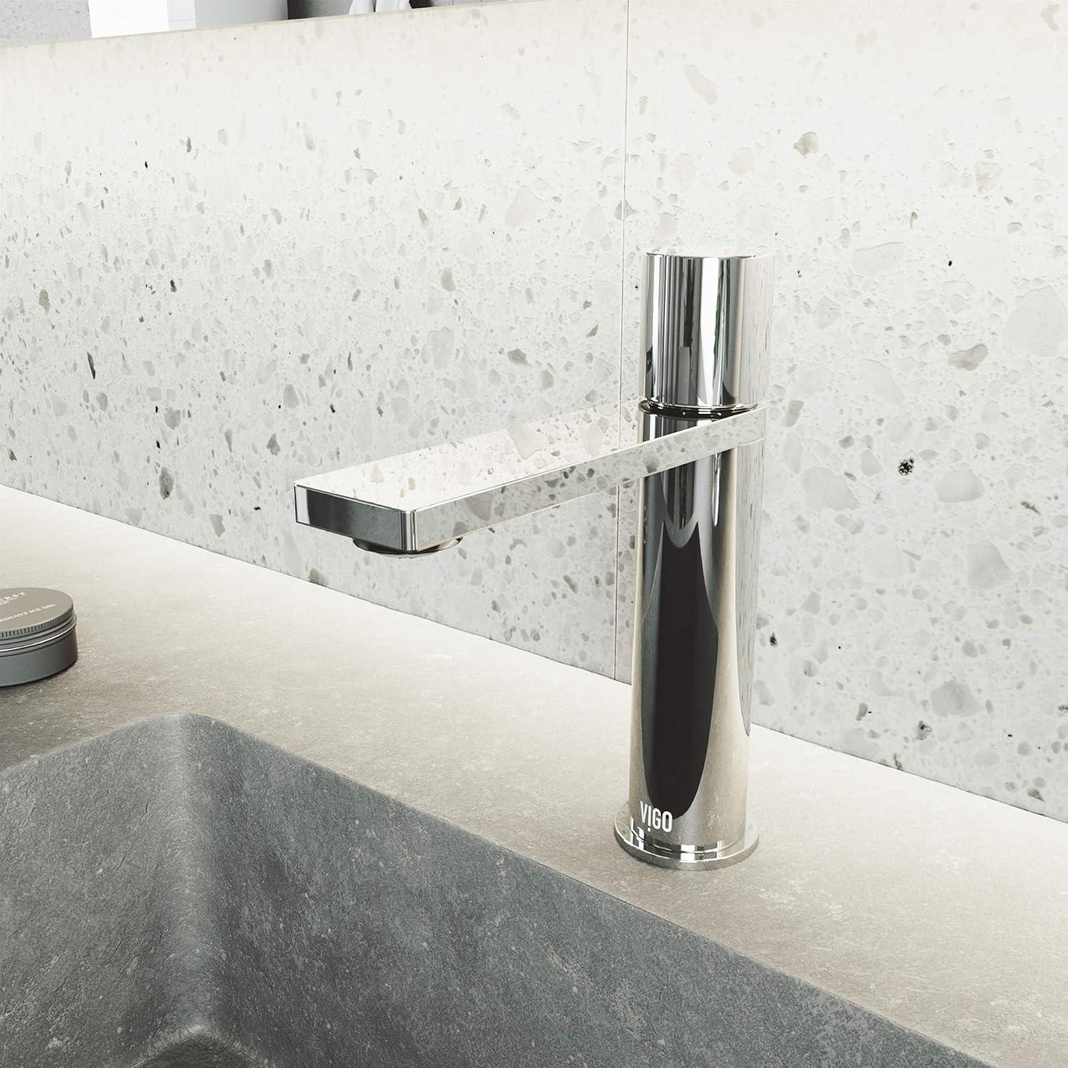 Halsey Chrome Single-Handle Bathroom Faucet with Premium Finish