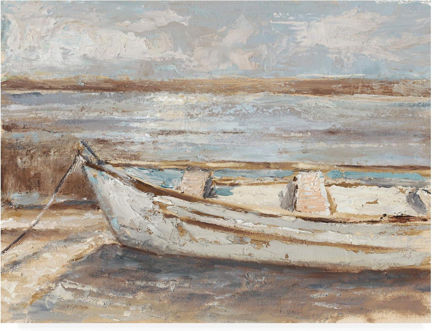 Trademark Fine Art -Ethan Harper 'Weathered Rowboat Ii' Canvas Art