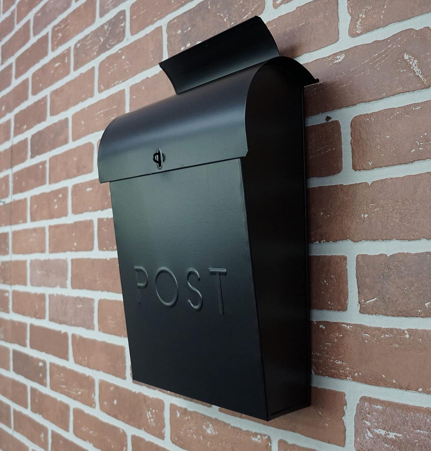 Emily Post Industrial Style Wall Mounted Mailbox