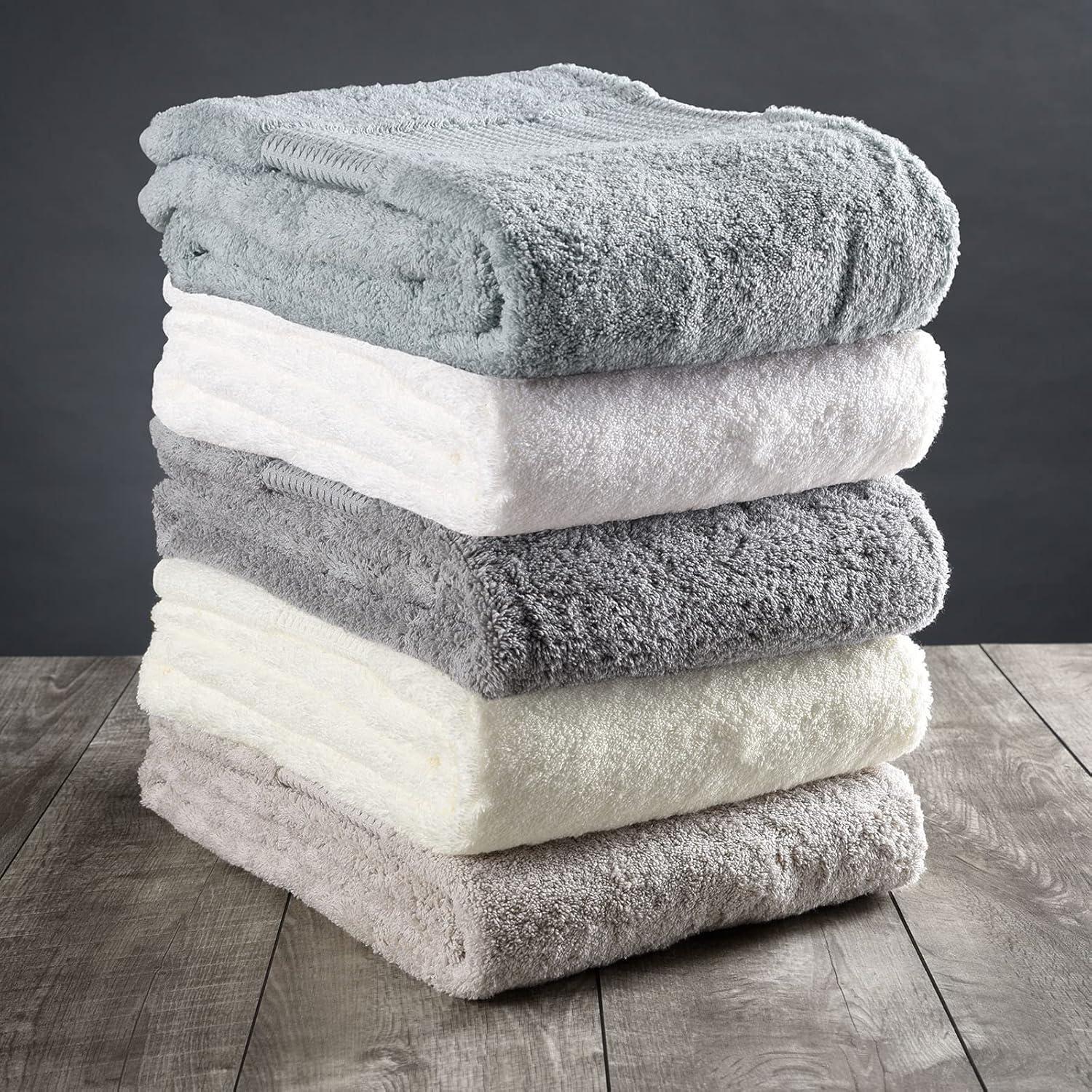 Delilah Home 100% Organic Cotton Towels, 6 piece set (2pcs 13x13,  2pcs 16x30, 2 pcs 30x54)