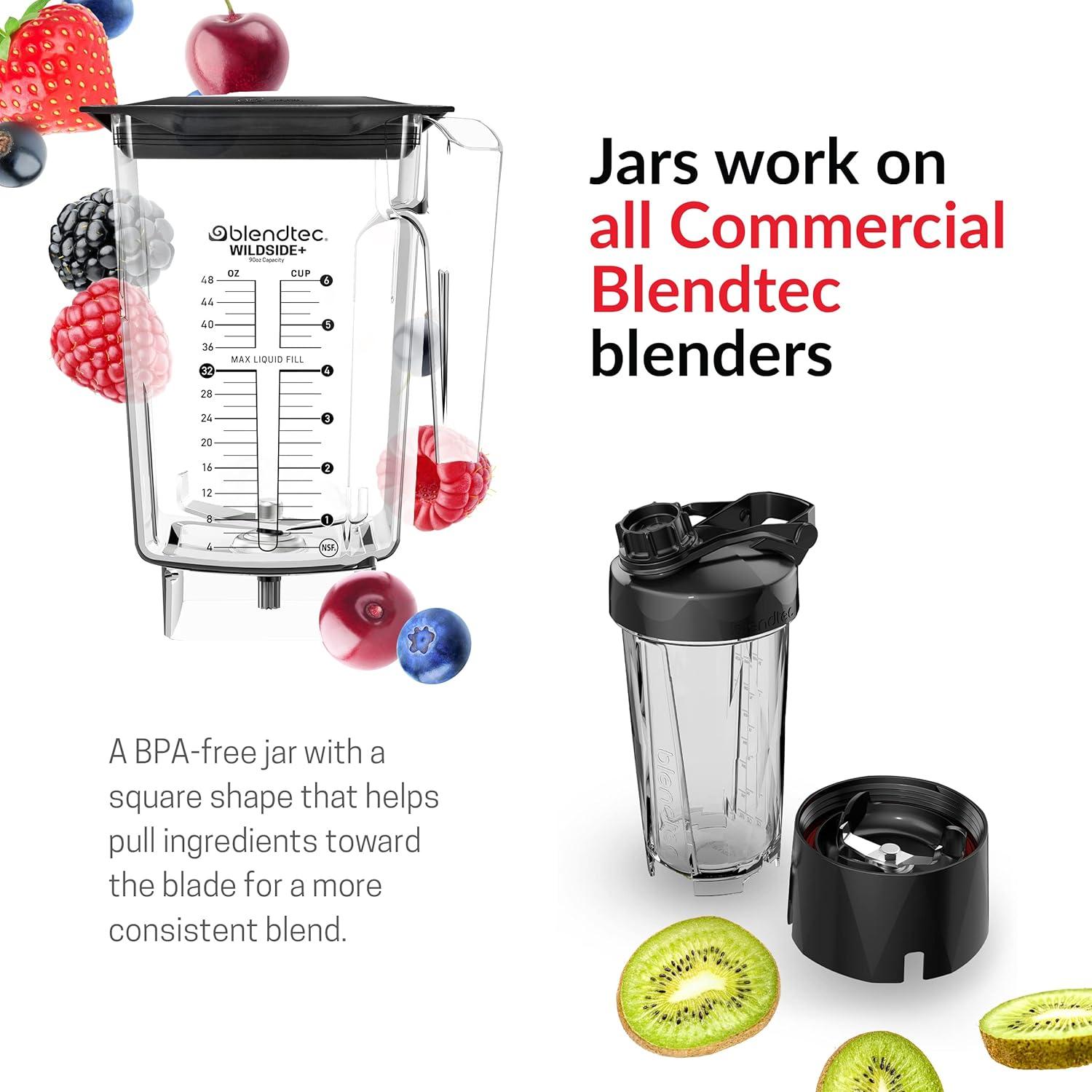 Blendtec 90 oz Clear BPA-Free Copolyester WildSide+ Blender Jar