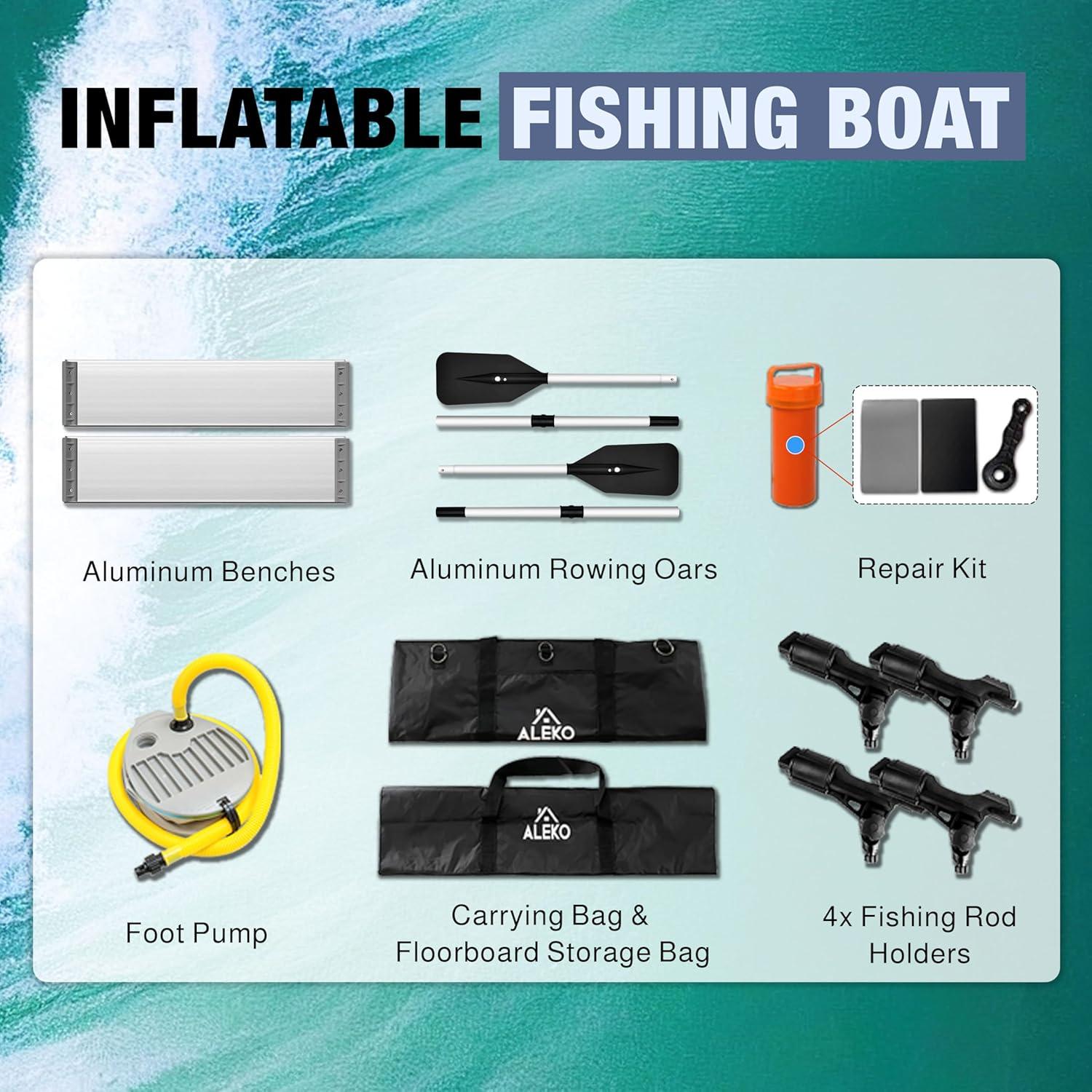 ALEKO Inflatable Fishing Boat