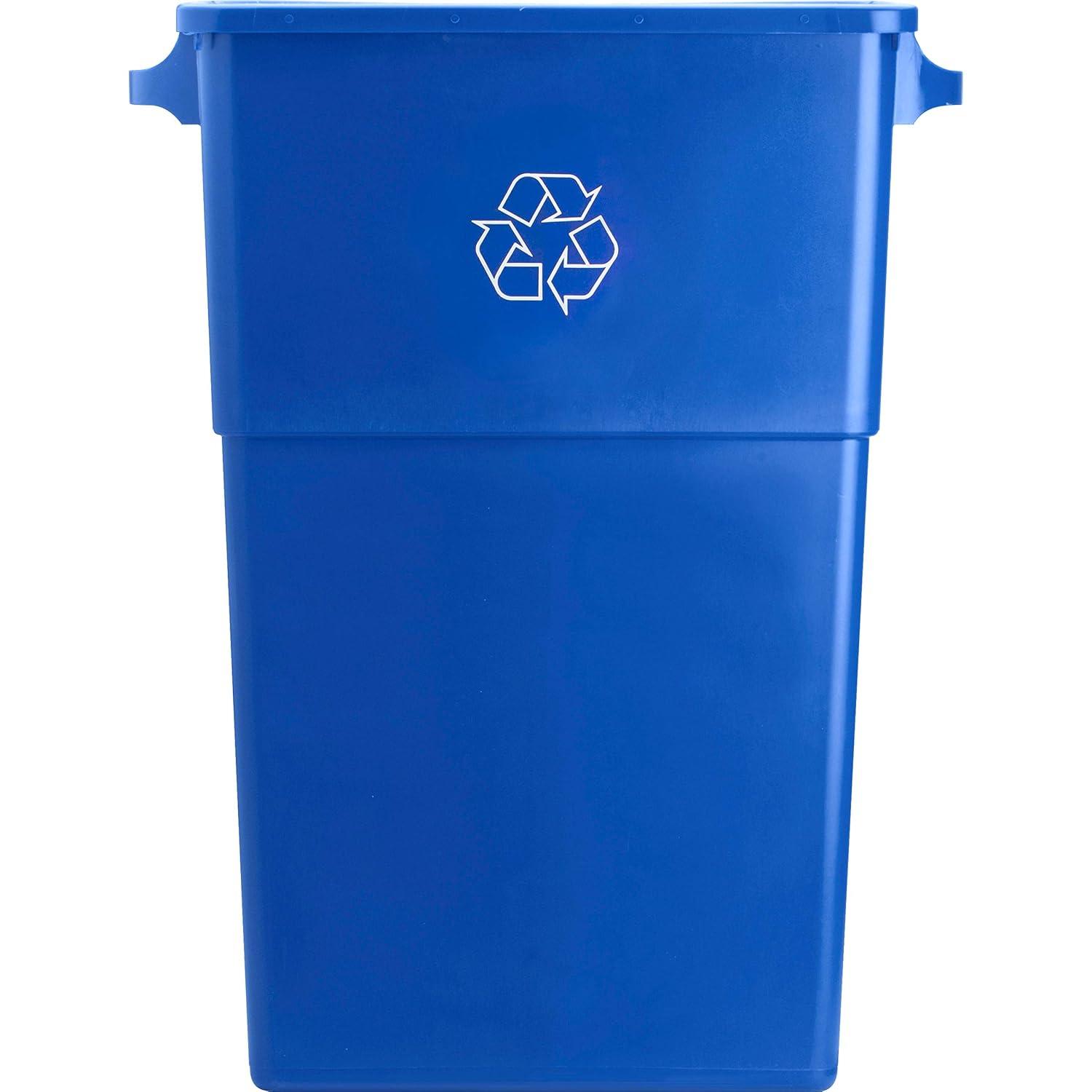 Genuine Joe Plastic Open Recycling Bin - 23 Gallons