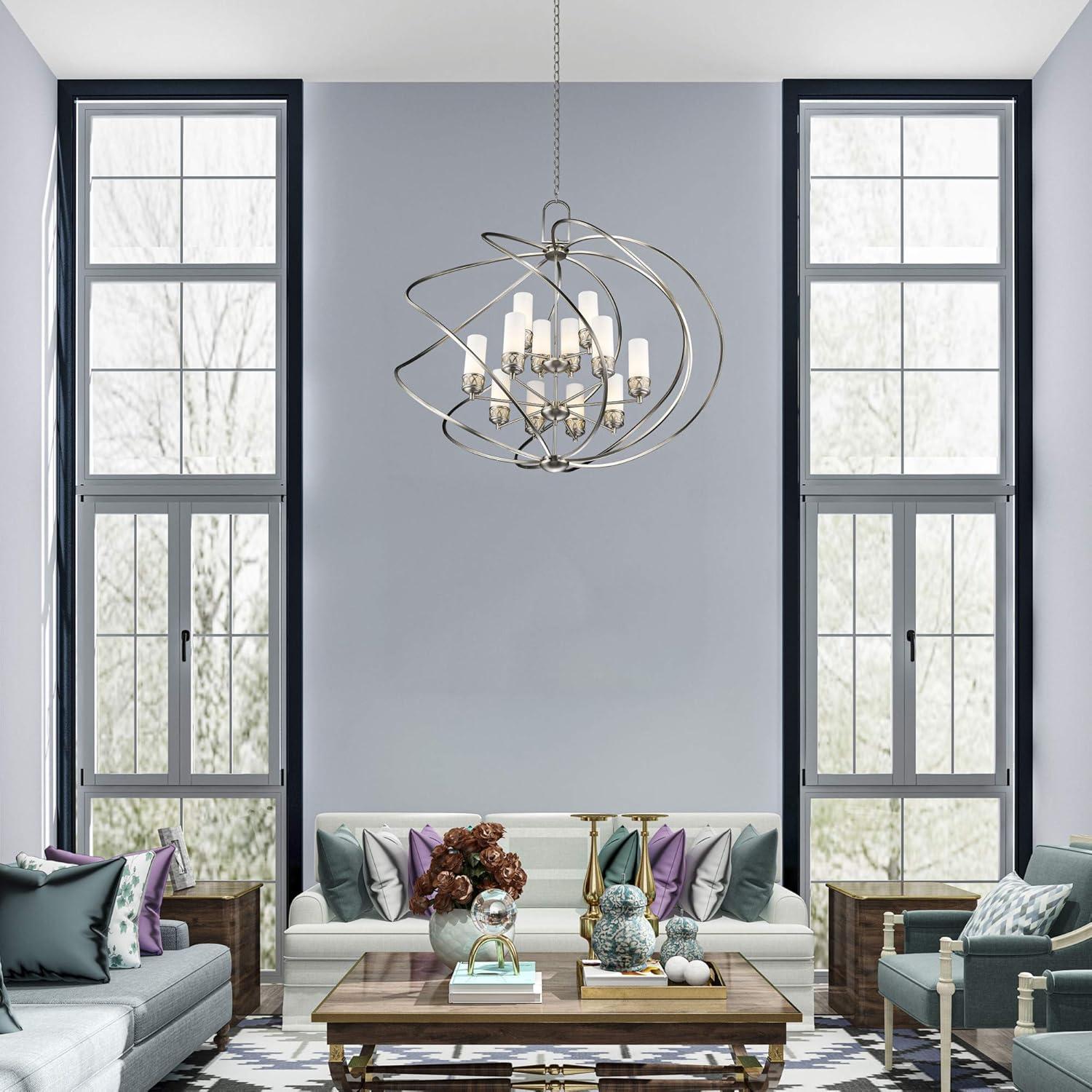 Livex Lighting 47199-67 Westfield 12-Light Foyer Chandelier, Olde Bronze