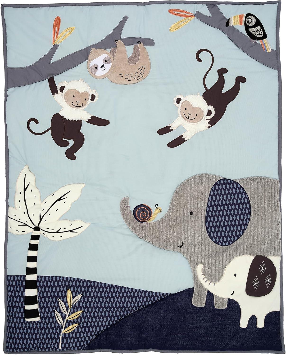Lambs & Ivy Jungle Party 3 - Piece Crib Bedding Set