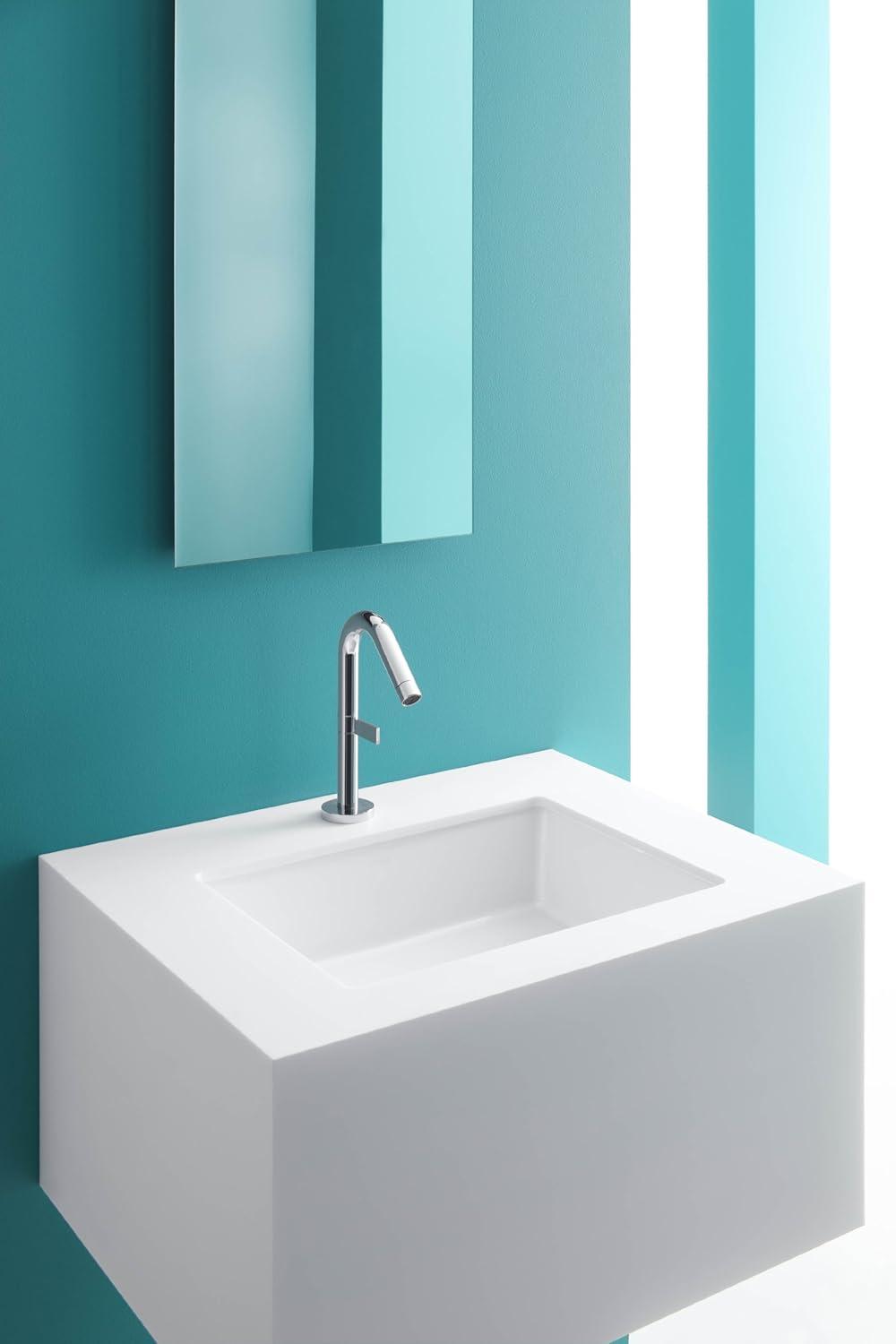 Verticyl Rectangular Undermount Bathroom Sink with Overflow