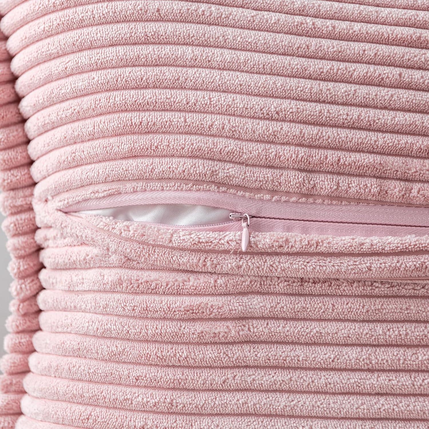 Line Apparel ecommerce Corduroy Pillow Covers With Splicing Set Of 2