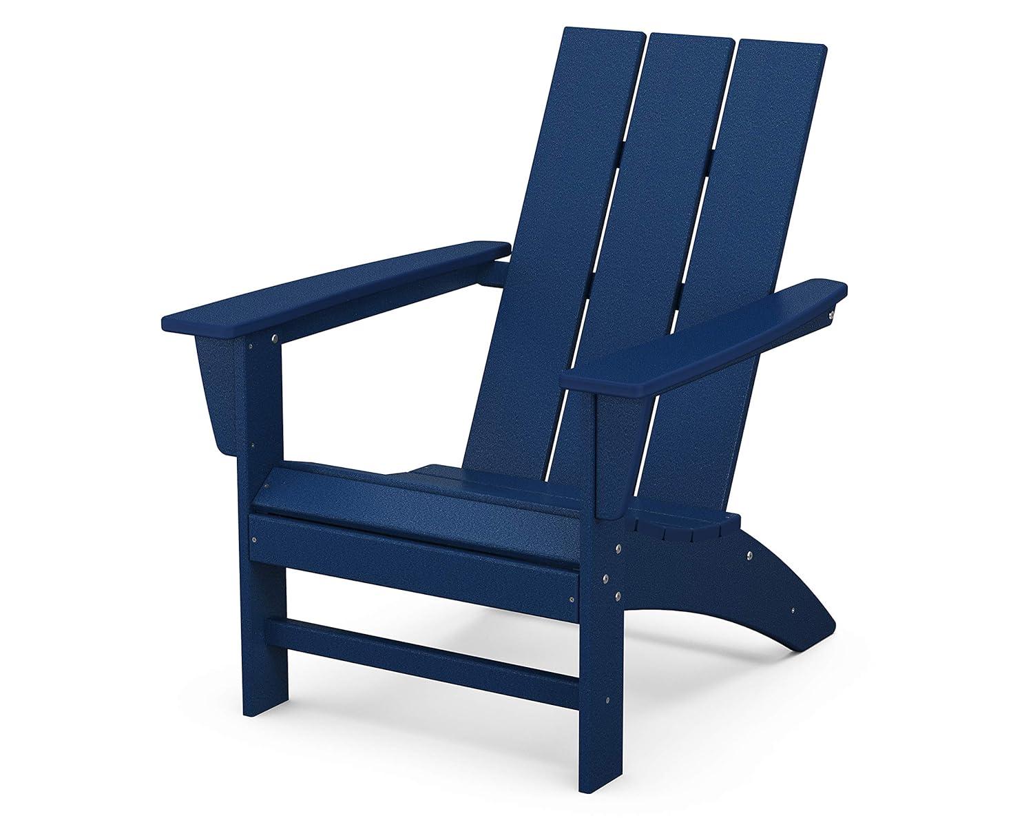 Modern Adirondack High-Density Polyethylene (HDPE) Outdoor Adirondack Chair
