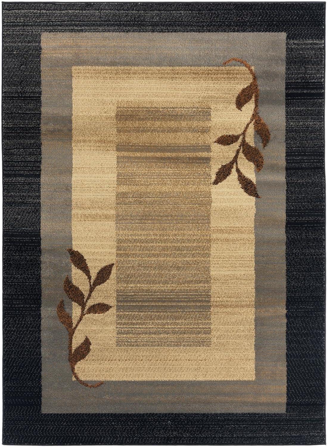 Home Dynamix Royalty Clover Contemporary Geometric Border Area Rug