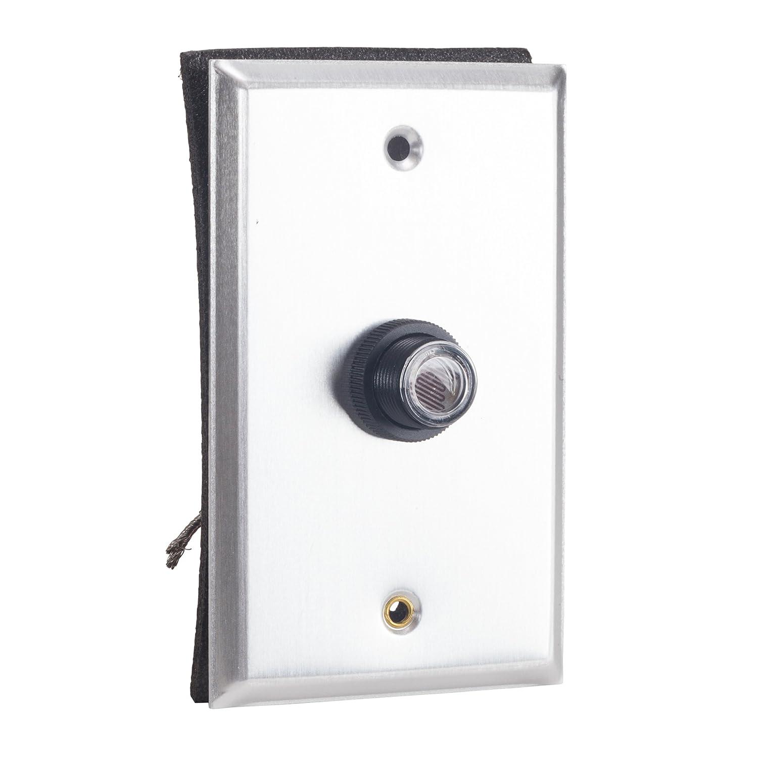 NSi Industries, LLC TORK RKP311 Outdoor 120-Volt Button Photocontrol With Wall Plate - Controls Lighting Dusk to Dawn - Compatible with Incandescent/Compact Fluorescent/Halogen/LED