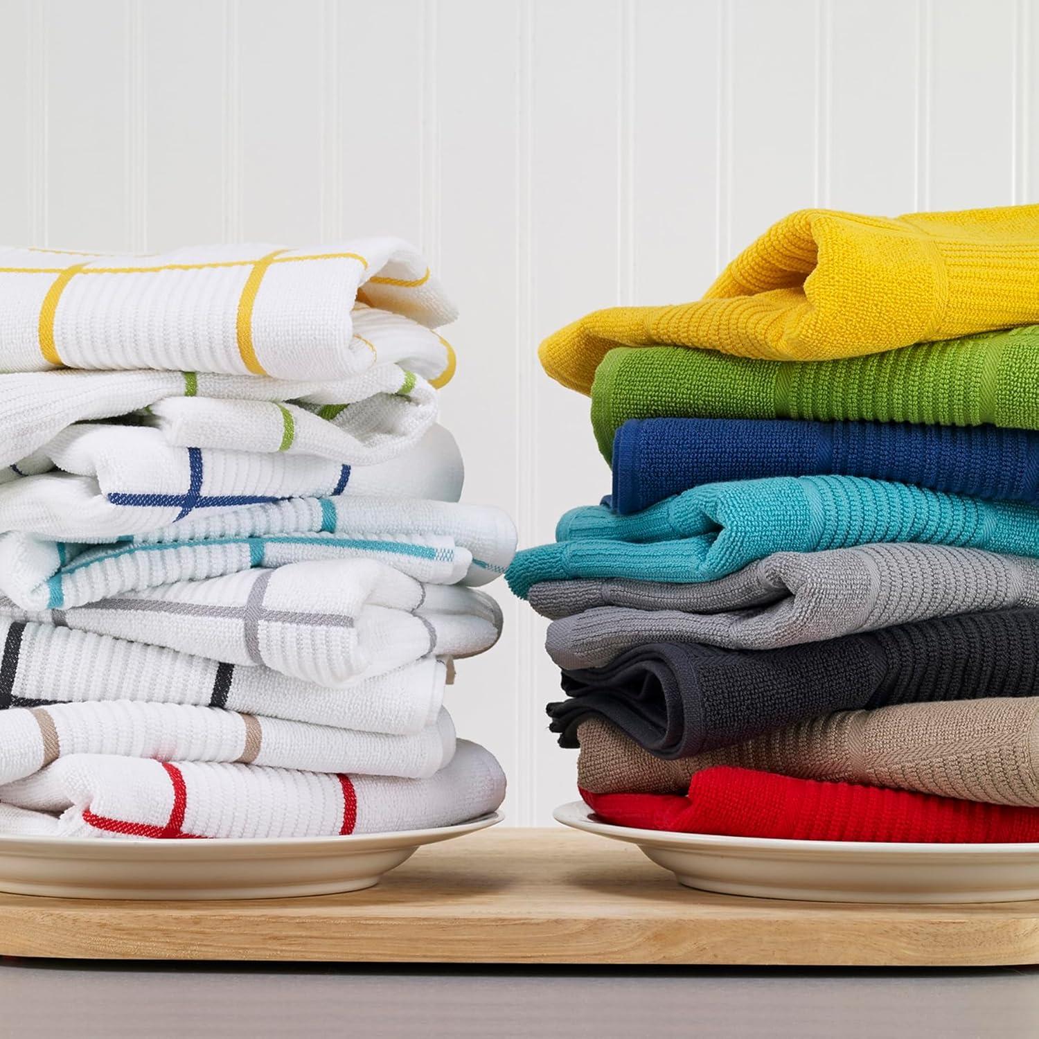 T-fal Solid and Check Dish Cloth