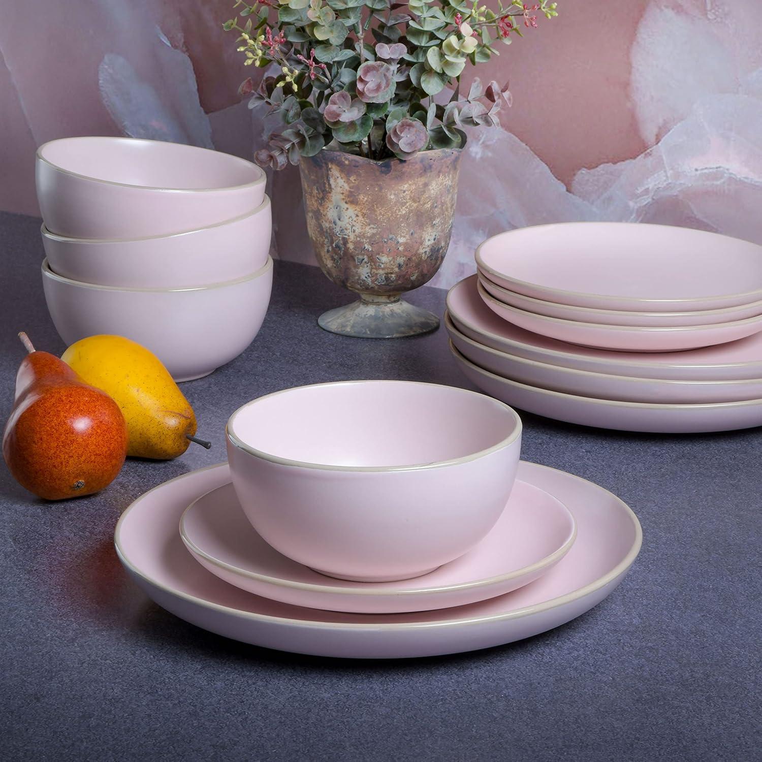 Gibson Rockaway 12 Piece Dinnerware Set, Service for 4