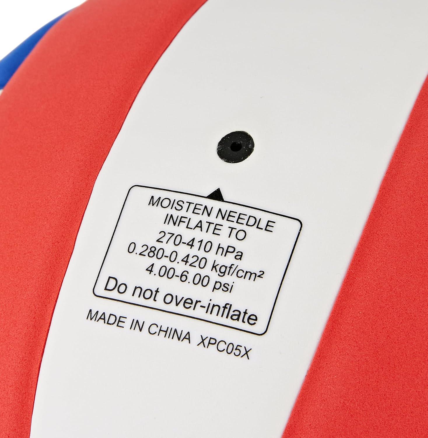 Mikasa VSL215 Competitive Class Volleyball, Size 5, Red/White/Blue