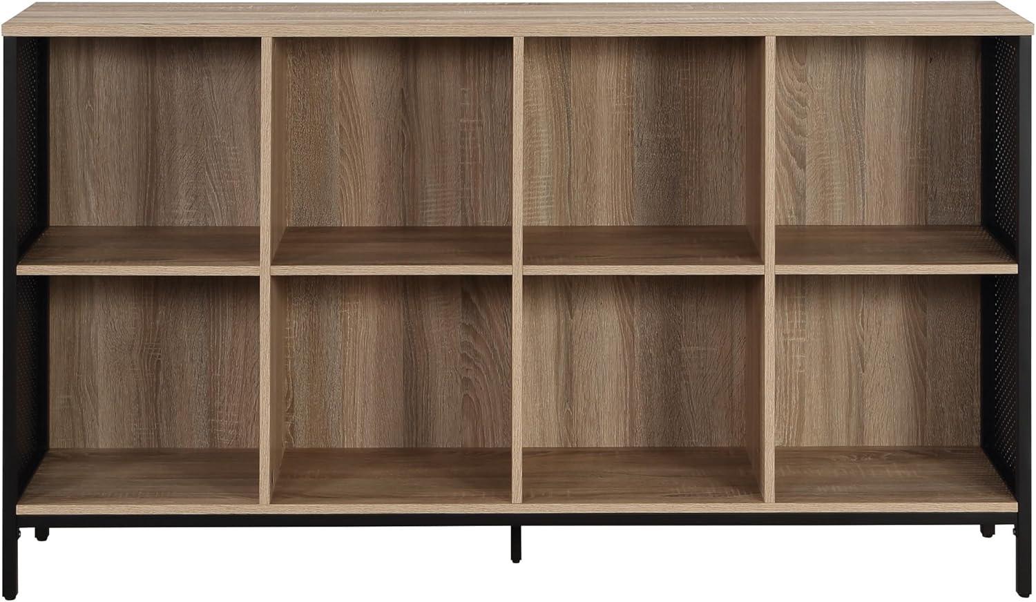 River Oak 8-Cube Storage Bookcase with Metal Frame