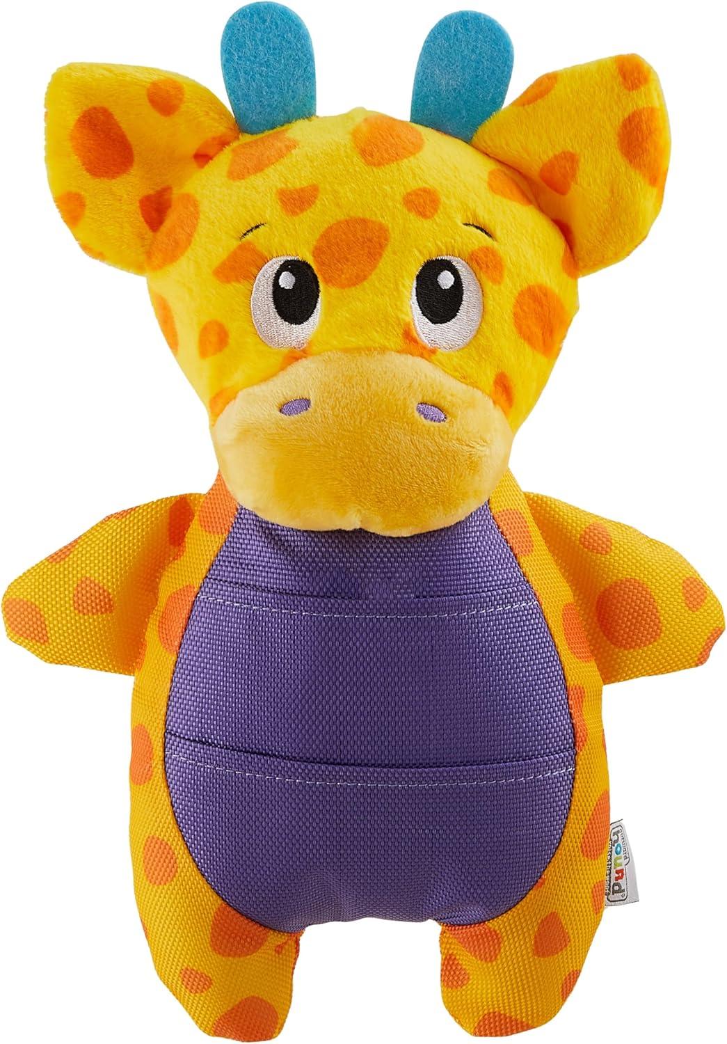 Kyjen  Outward Hound Nina Ottosson Puzzle Palz Interactive Plush Giraffe Dog Toy, Yellow