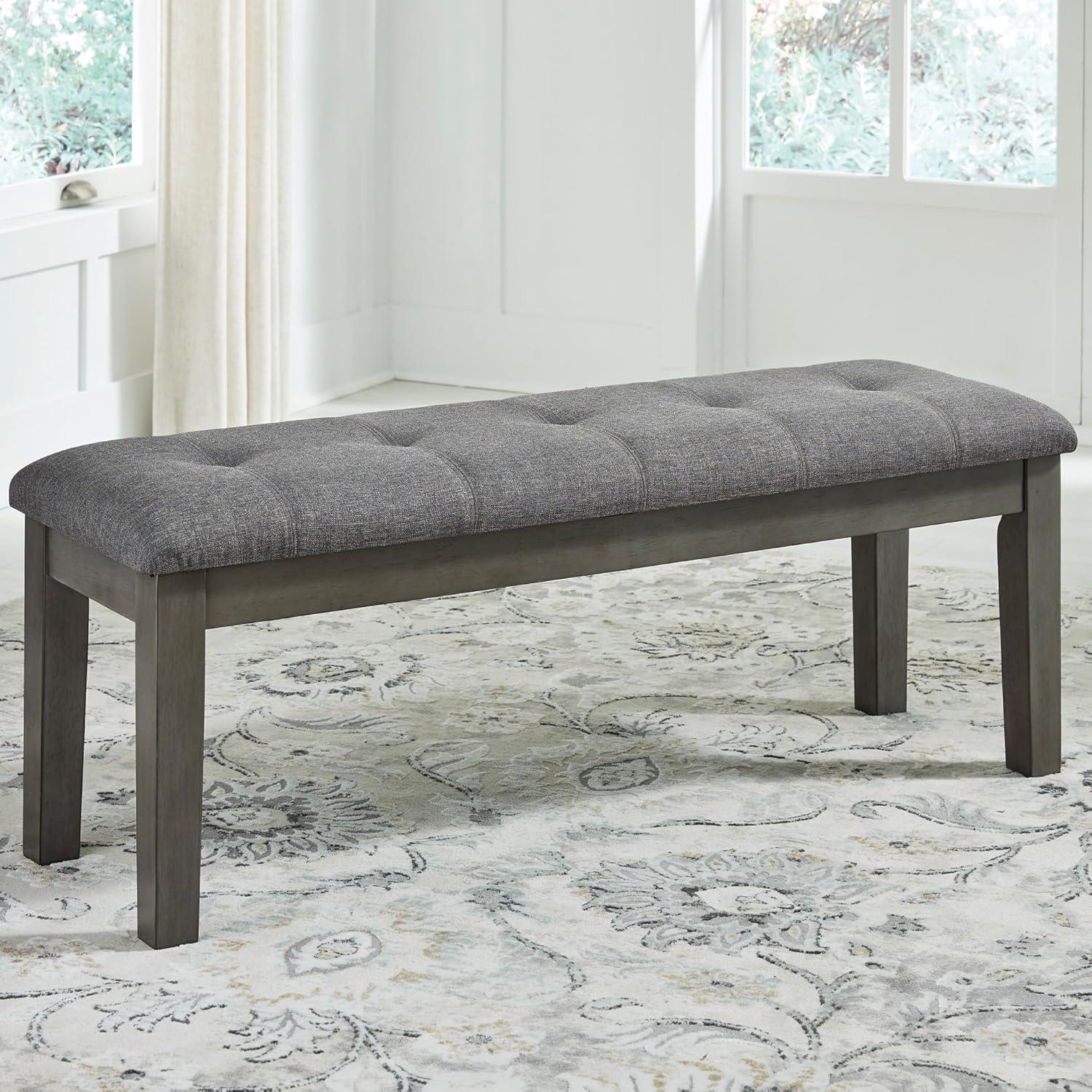 Signature Design by Ashley Contemporary Hallanden 50" Dining Bench Two-tone Gray