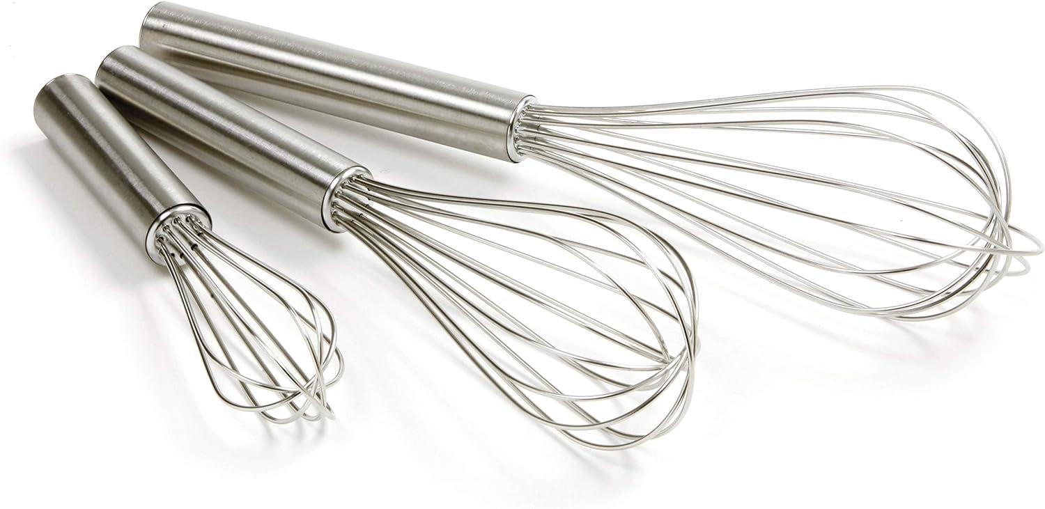 Stainless Steel Balloon Whisk Set with Ergonomic Handles