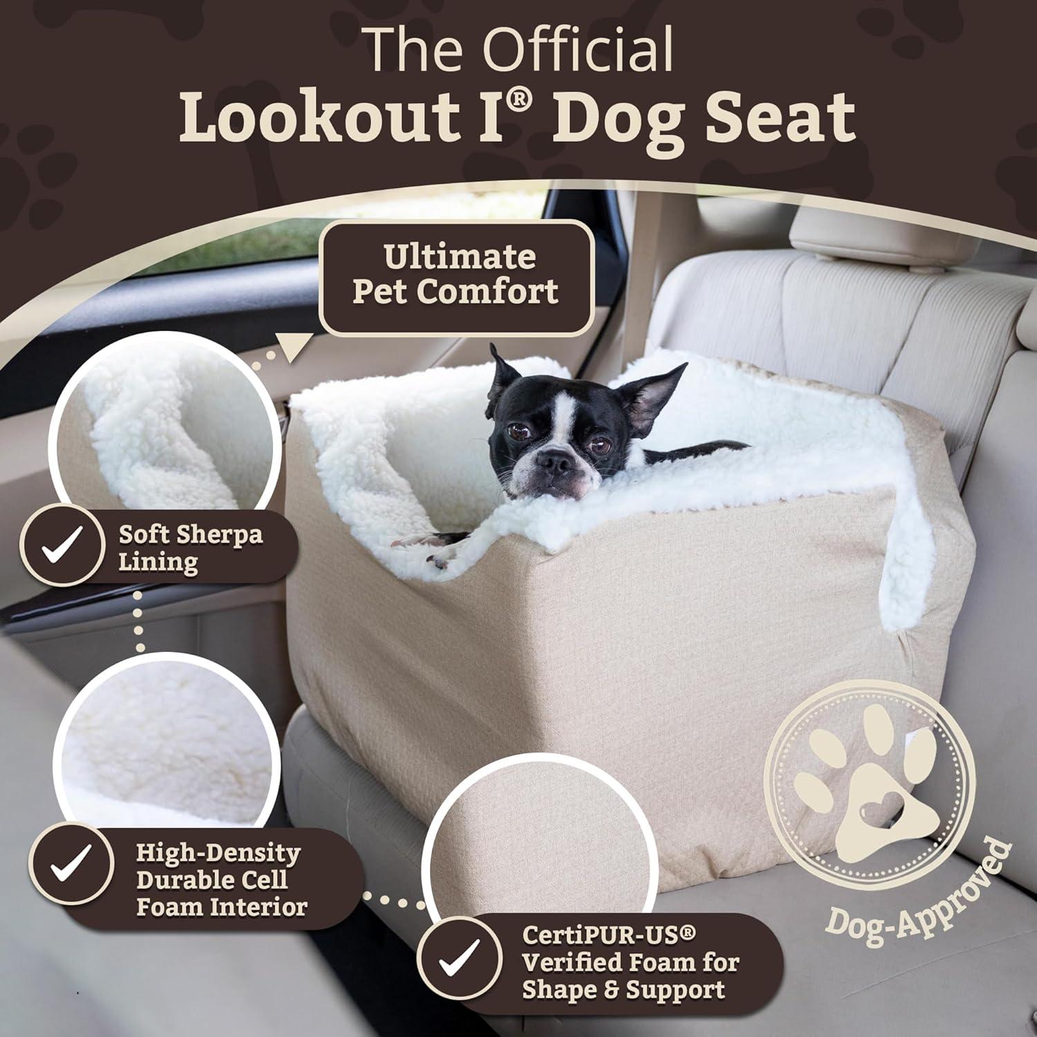 Snoozer Pet Products Snoozer Microsuede Lookout 1 Dog Car Seat